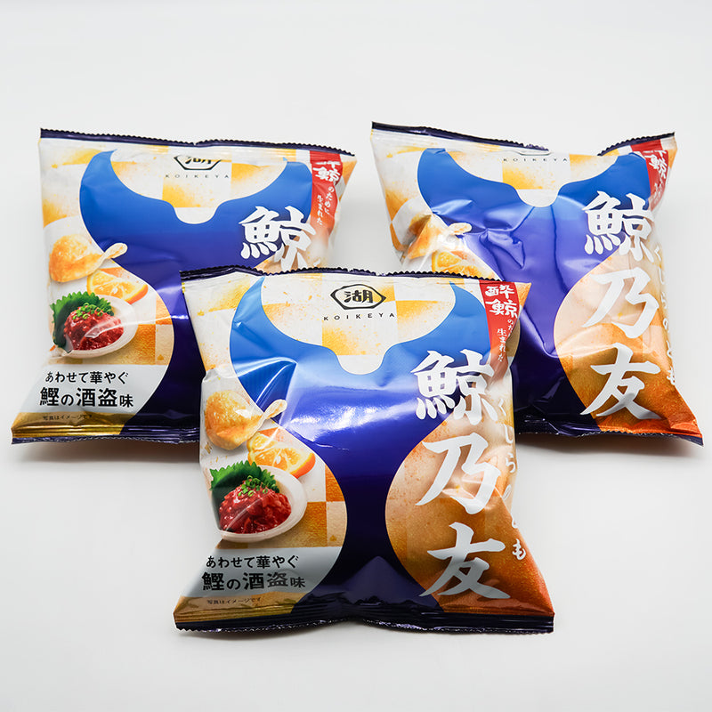 【湖池屋×酔鯨】 鯨乃友 あわせて旨みが華やぐセットのポテトチップス全体像