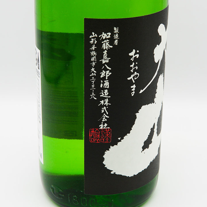 大山 特別純米のラベル左側面