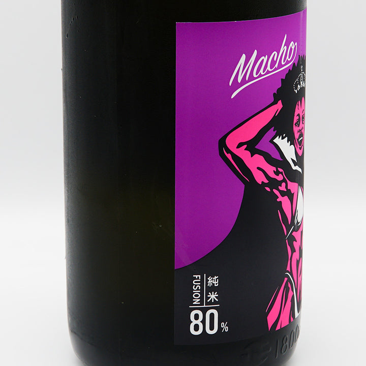 大盃 macho FUSION80 山田錦×愛山のラベル左側面