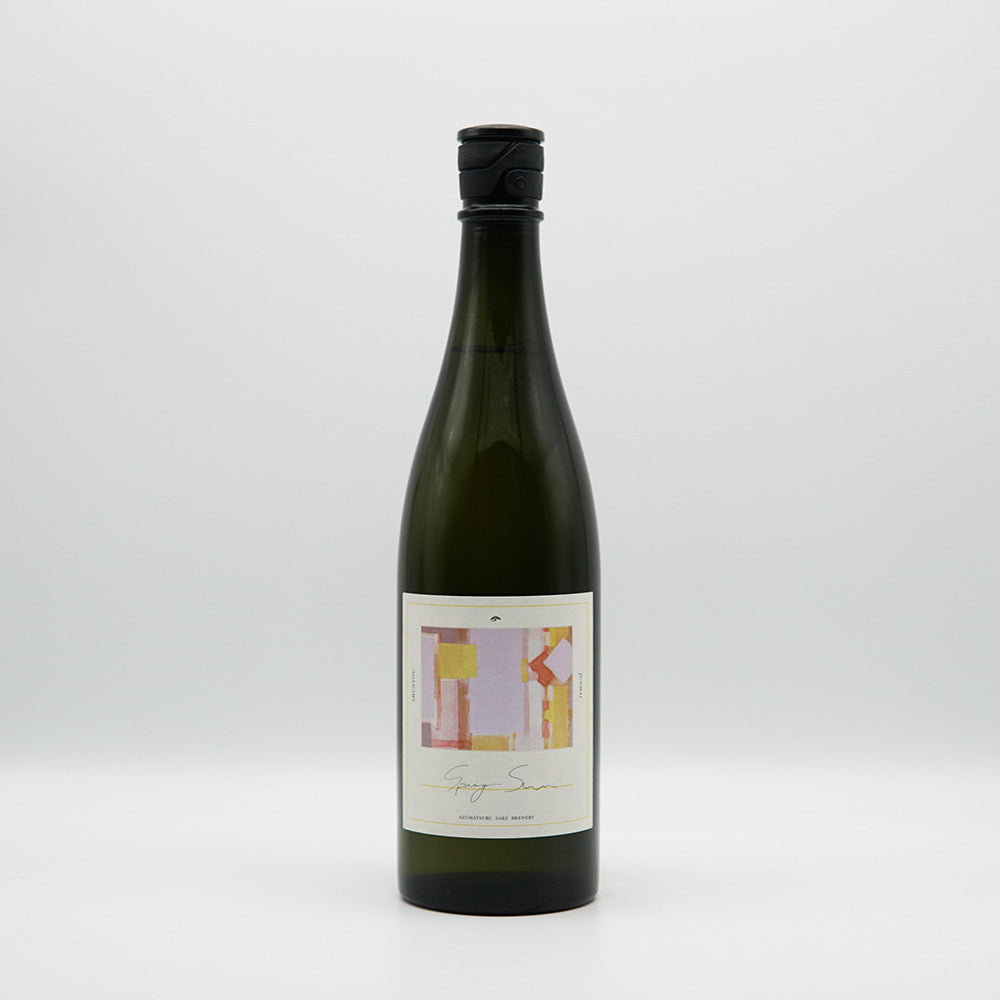 東鶴(あずまつる) 純米酒 SpringSunの720ml全体像