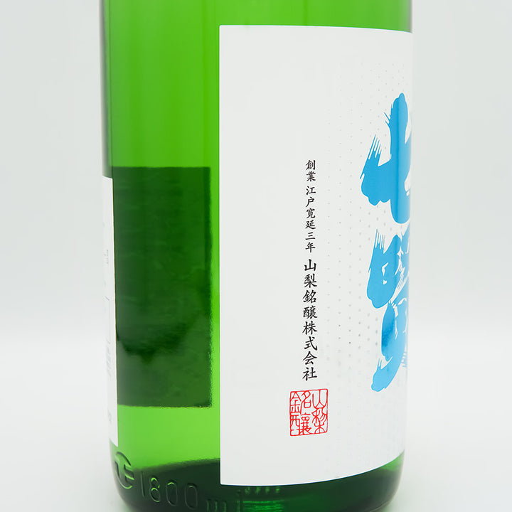 七賢(しちけん) 純米吟醸 Silky snow timeのラベル左側面