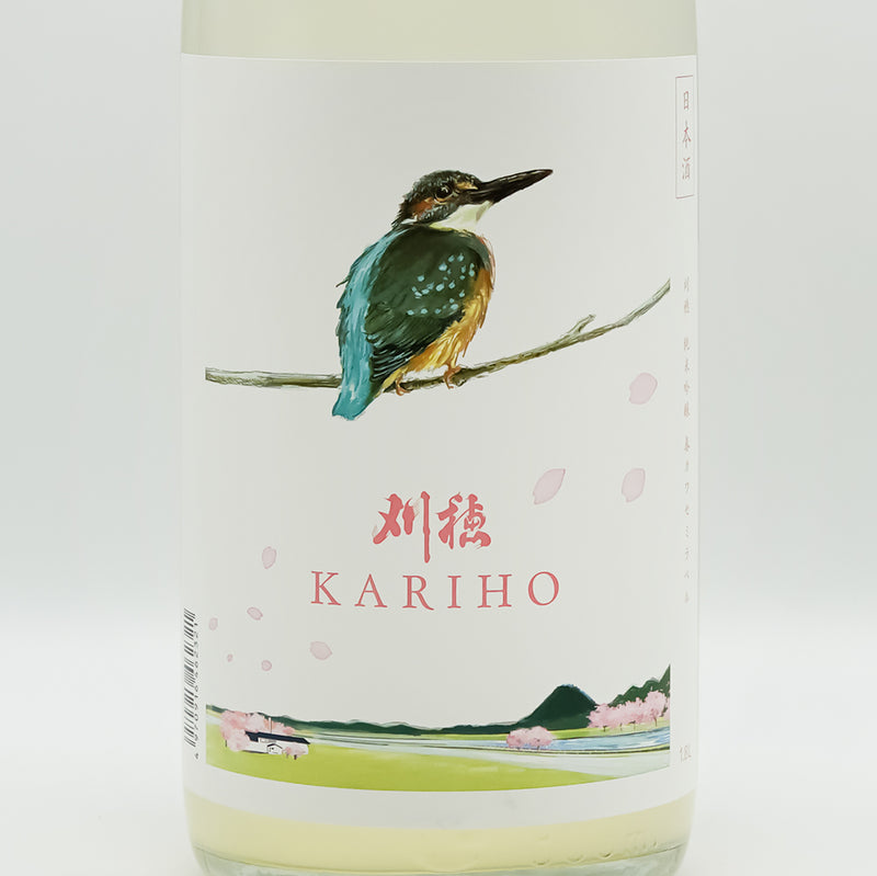 刈穂(かりほ) 純米吟醸 春Kawasemi ”sakura label”のラベル