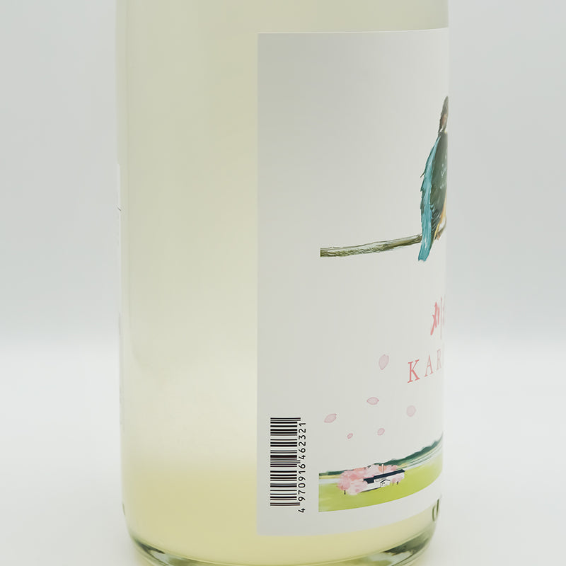 刈穂(かりほ) 純米吟醸 春Kawasemi ”sakura label”のラベル左側面